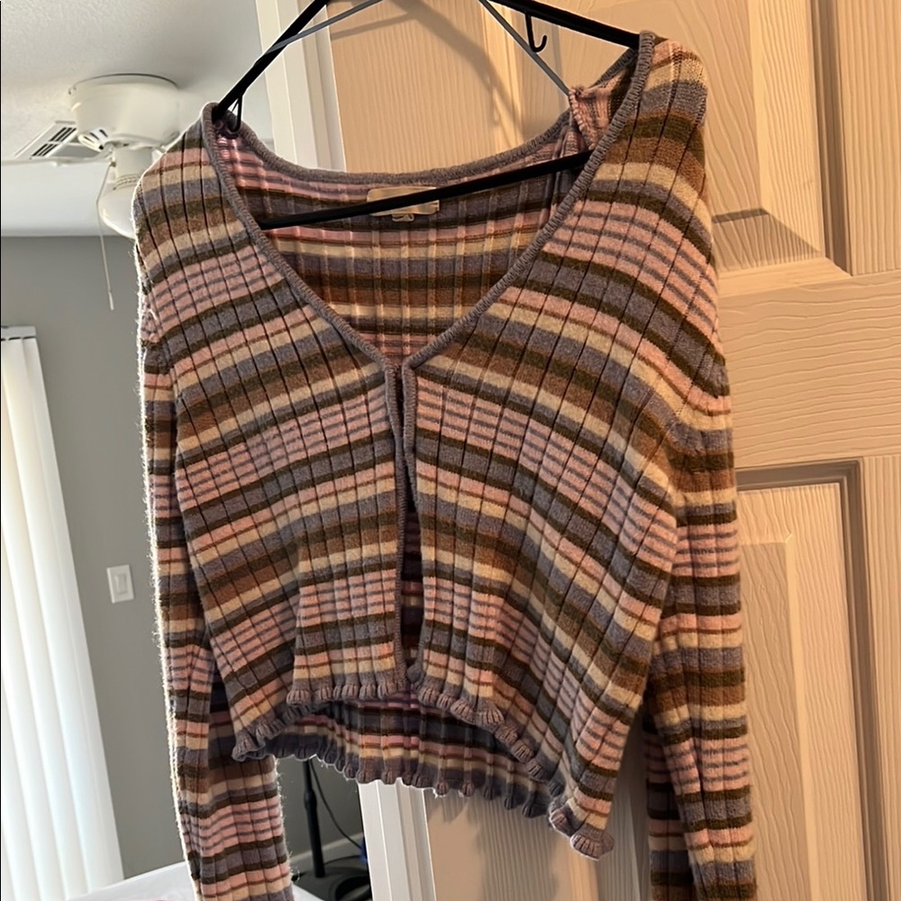 La Hearts Multicolor Striped Sweater